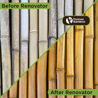 Bamboo renovator before and after picture