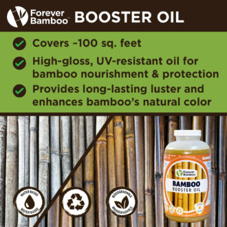 Booster Oil covers 100 sq ft.